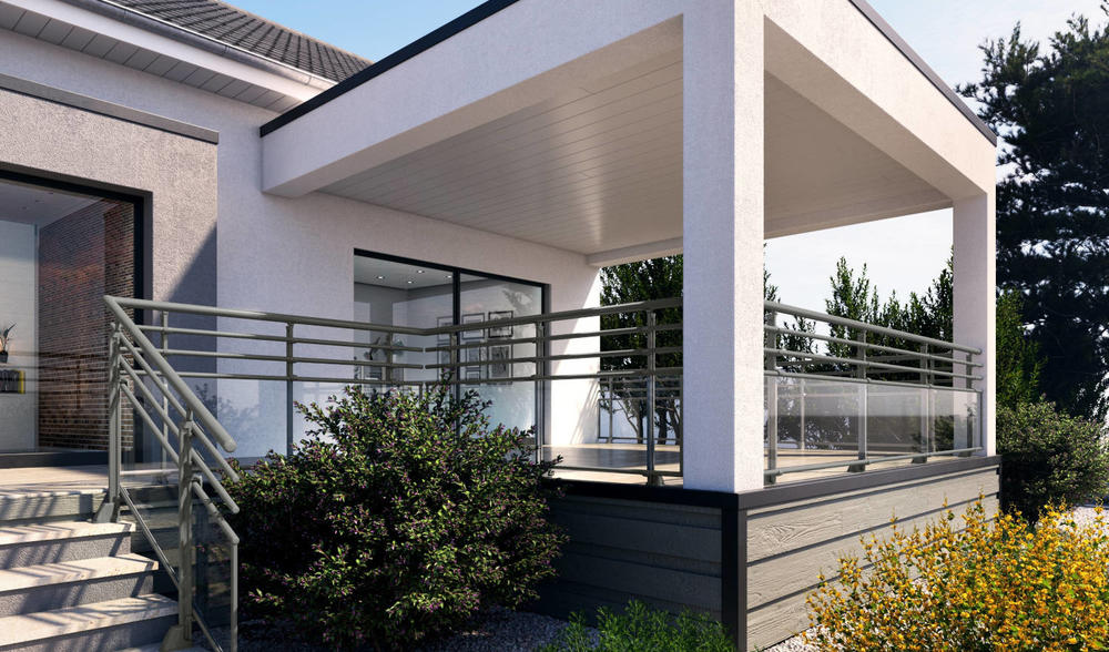 garde-corps moderne blanc