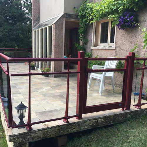 portillon terrasse verre aluminium