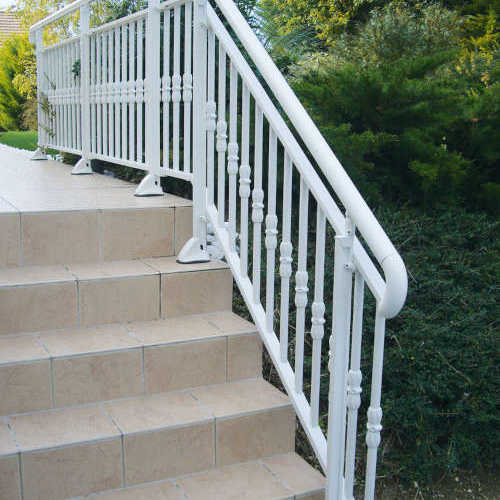 rambarde escalier classique aluminium