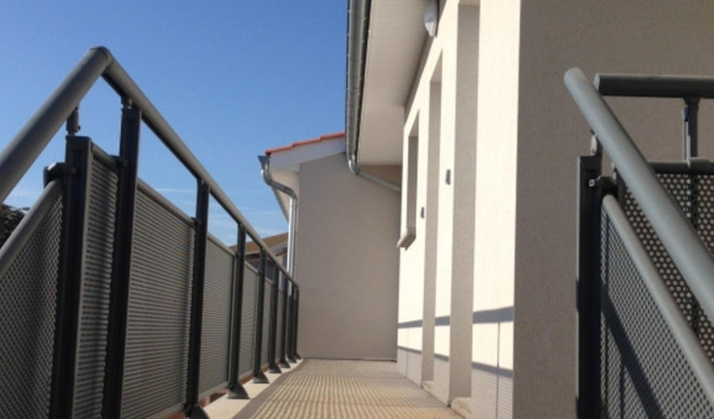 rambarde escaliers aluminium